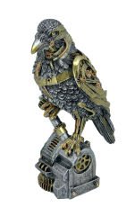 Steampunk Karga Biblo Heykel