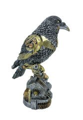 Steampunk Karga Biblo Heykel