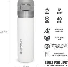 Stanley The Quick Flip Paslanmaz Çelik Termos Bardak 0.70 LT(24 OZ) - Polar