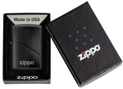 Zippo Black Hexagon Dizayn Çakmak
