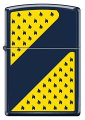 Zippo Yellow And Navy - Sarı Lacivert Dizayn Çakmak
