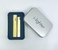 I-lighter Çift Torch Jet Alev Çakmak - Mat Altın Renk