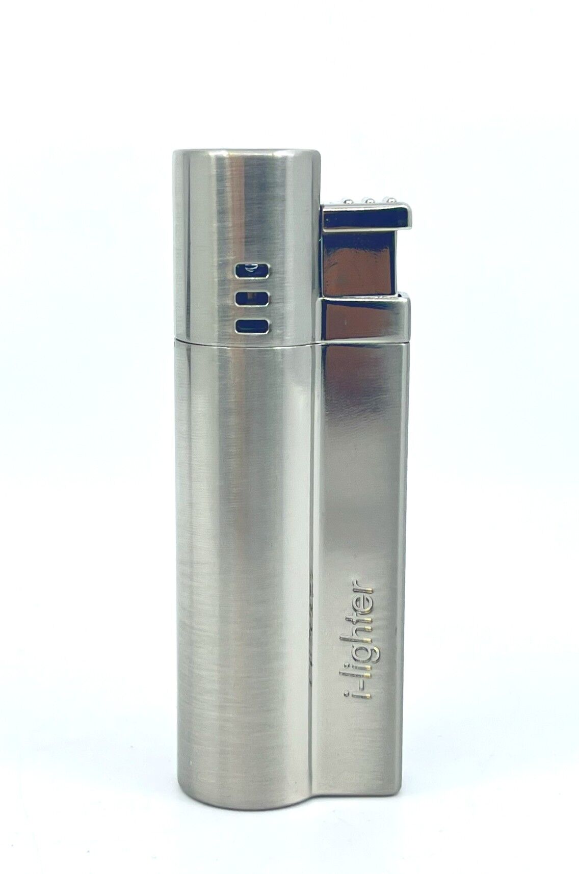 I-lighter Çift Torch Jet Alev Çakmak - Mat Gümüş Renk