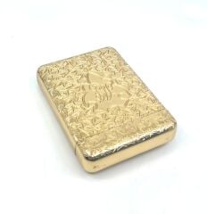 Peaky Blinders Tommy Shelby Metal Sigara Tabakası - Altın Rengi