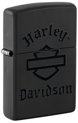 Zippo Harley Davidson Black Logo Dizayn Çakmak