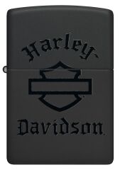 Zippo Harley Davidson Black Logo Dizayn Çakmak