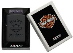 Zippo Harley Davidson Black Logo Dizayn Çakmak