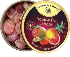 Cavendish & Harvey Tropical Fruit Drops 200g Tropikal Meyve Aromalı Şeker (2 ADET)