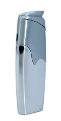 Metal Jet Alev Çakmak - Parlak Gümüş Renk 1602