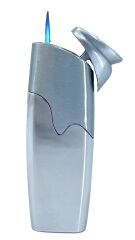 Metal Jet Alev Çakmak - Parlak Gümüş Renk 1602