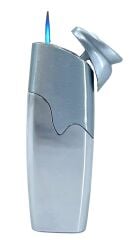 Metal Jet Alev Çakmak - Parlak Gümüş Renk 1602