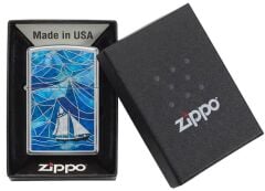Zippo Sailboat In Waves Dizayn Çakmak