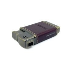 Honest Metal Pipo Çakmağı Deri Kaplama Gövde - Bronz