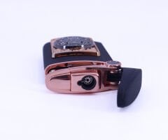 İskelet Amblem Jet Alev Puro Çakmağı - Siyah