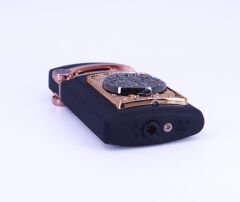 İskelet Amblem Jet Alev Puro Çakmağı - Siyah