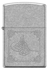 Zippo Classic Antique Silver Plate Osmanlı Tuğra Dizayn Çakmak