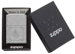Zippo Classic Antique Silver Plate Osmanlı Tuğra Dizayn Çakmak