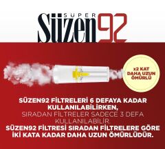 Süzen92 Sigara Ağızlığı Filtresi Regular - Klasik 3'lü Set
