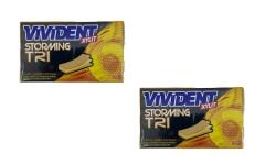 Vivident Storming XYLT TRI - Mango, Çarkıfelek ve Narenciye Aromalı Şekersiz Tatlandırıcılı Şerit Sakız (2 ADET)