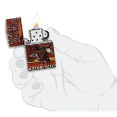 Zippo Harley Davidson Bald Eagle Dizayn Çakmak