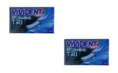 Vivident Storming XYLT TRI - Nane Aromalı Şekersiz Tatlandırıcılı Şerit Sakız (2 ADET)