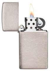 Zippo Brushed Chrome Slim Dizayn Çakmak