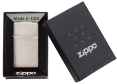 Zippo Brushed Chrome Slim Dizayn Çakmak