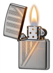 Zippo Chrome Grid Panel Dizayn Çakmak