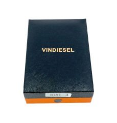 Slim Kare Metal Çakmak - Siyah/Gümüş Renk - Taşlı Gazlı