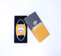 Cohiba Puro Makası/Kesici - Mat Sarı/Rosegold