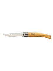 Opinel No.08 Zeytin Saplı İnce Paslanmaz Çelik Katlanır Fileto Bıçağı